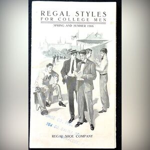 *Regal Styles for College Men* 1906 REGAL SHOE COMPANY Style Book Vol III, No. 1